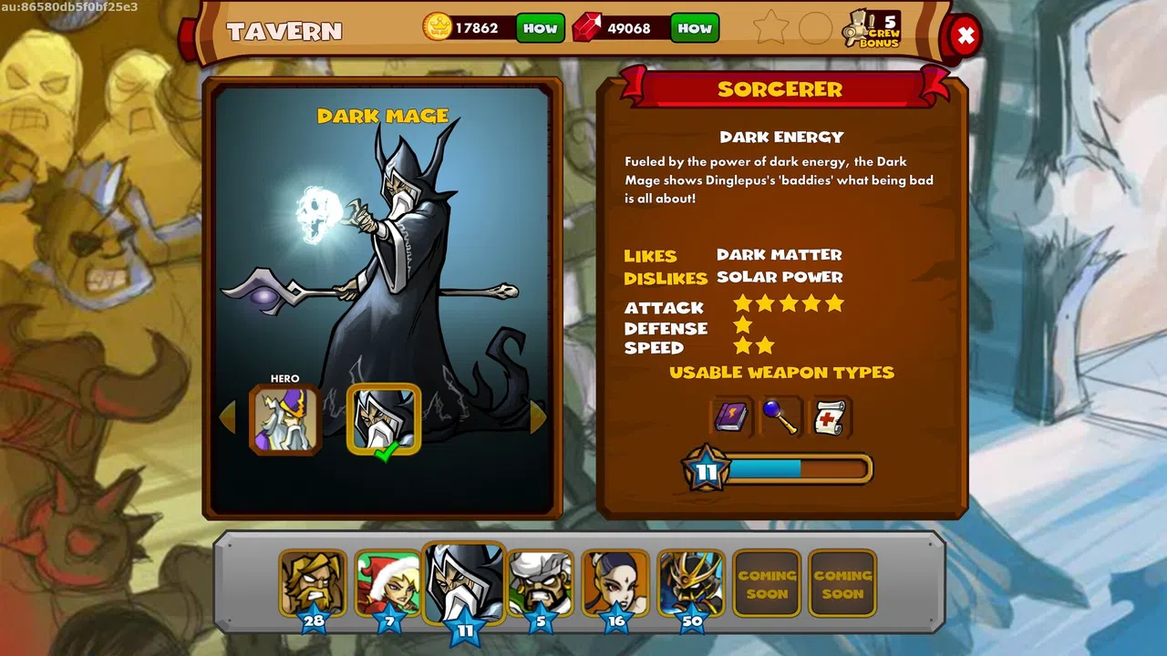 Dungeon Rampage - DLC: HD Dark Mage Skin Screenshot 12