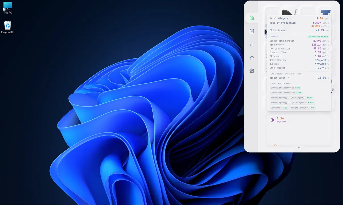 Widget Idle Screenshot 1