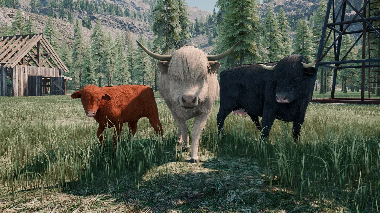 Ranch Simulator: Highland Cows Pack - Build, Farm, Hunt Screenshot 4