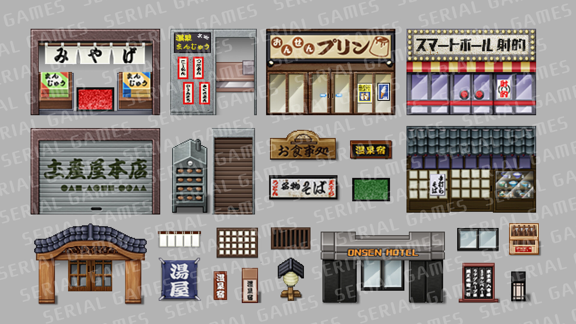 RPG Maker MZ - SERIALGAMES Japan travel spots ONSENTown SET Screenshot 10