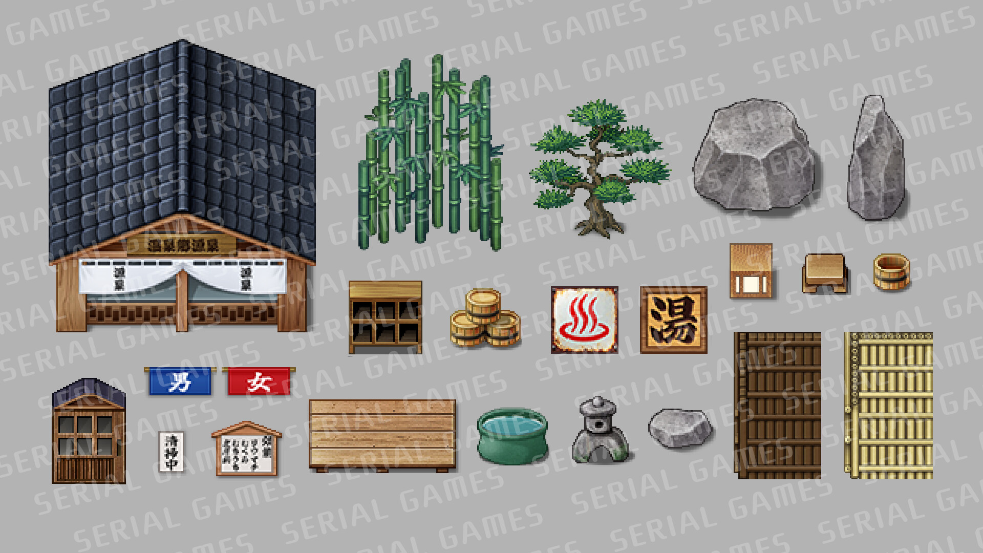 RPG Maker MZ - SERIALGAMES Japan travel spots ONSENTown SET Screenshot 11