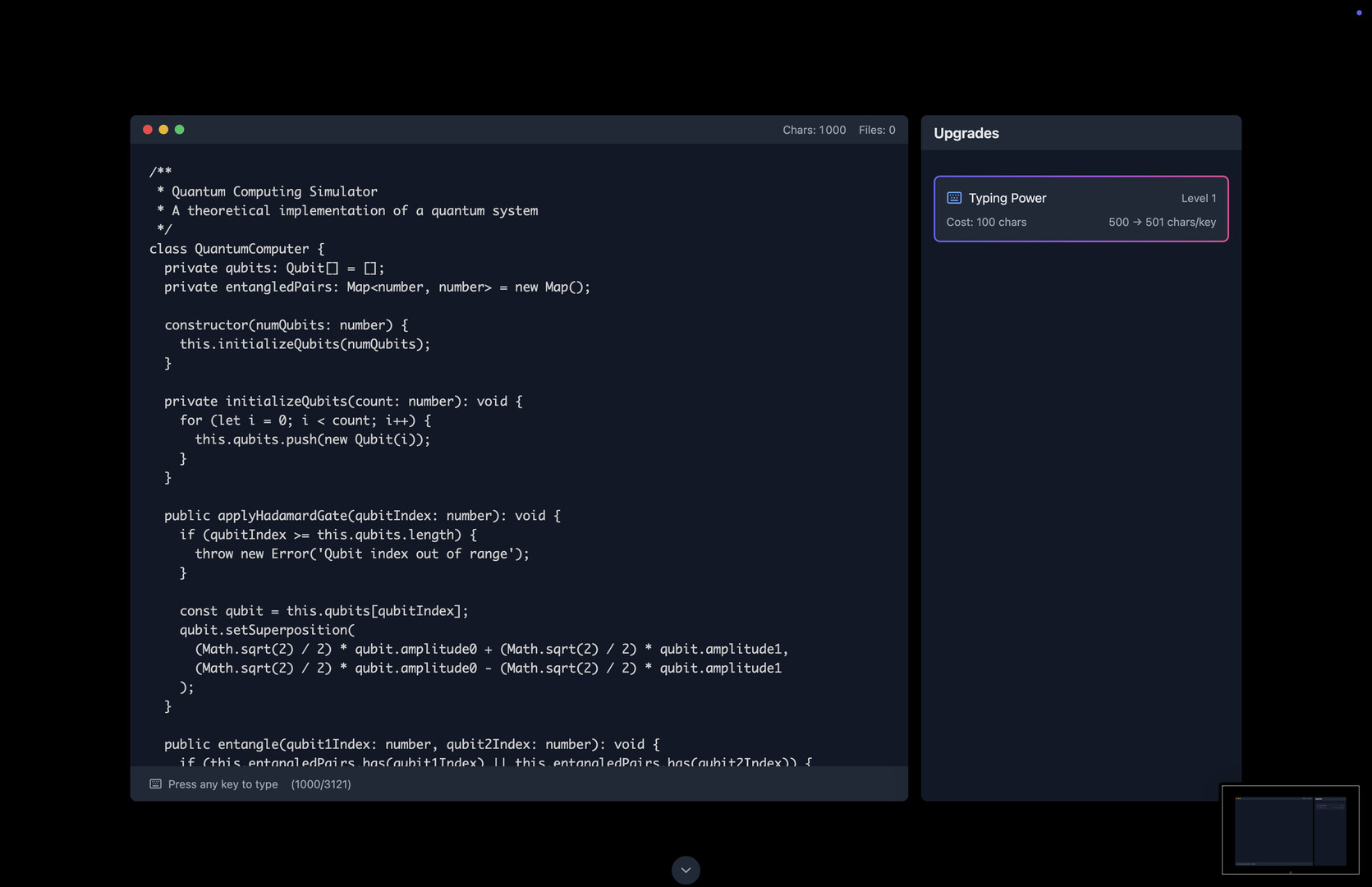 Yet Another Incremental Game (but this time about coding) Screenshot 1