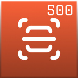 Scan 500 Items icon