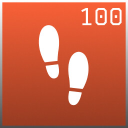 Clean 100 Footprints icon