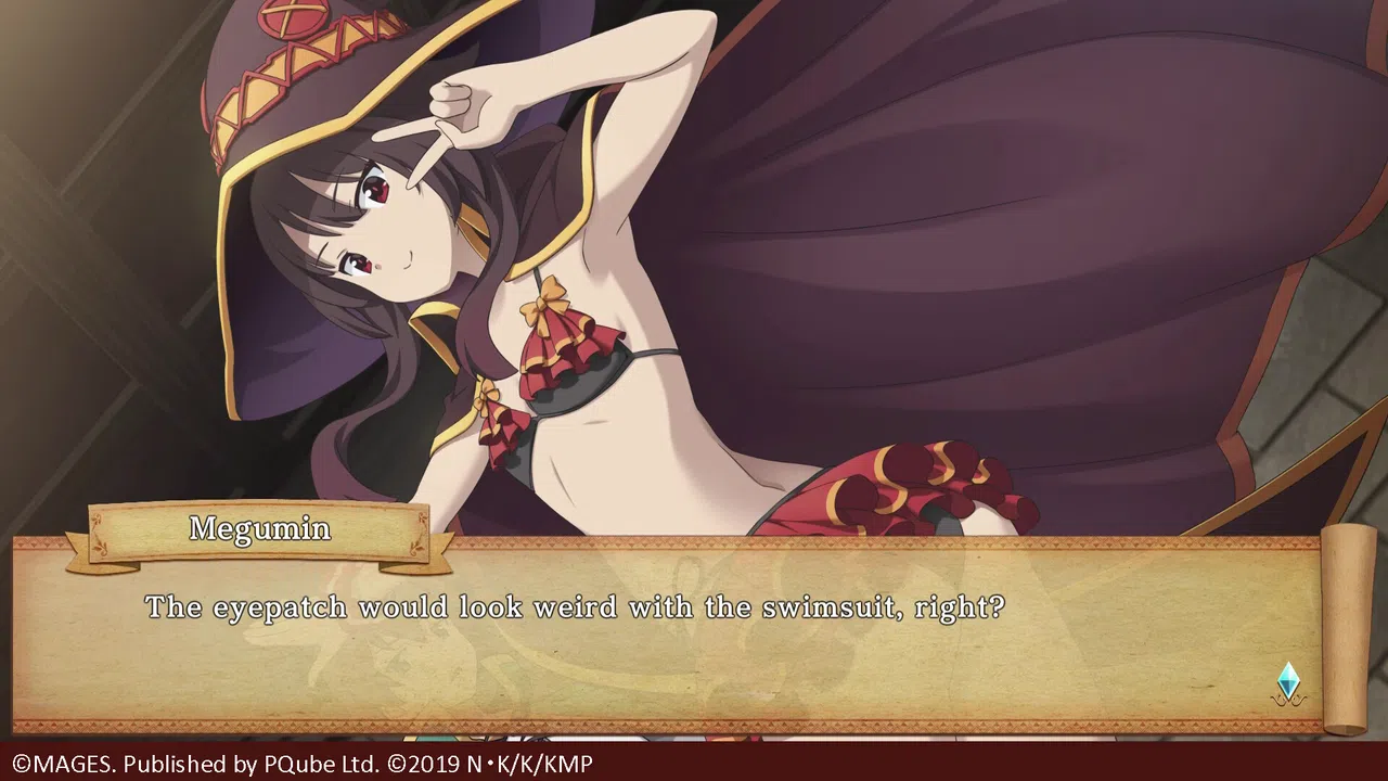 KonoSuba: God's Blessing on this Wonderful World! Love For These Clothes Of Desire! - Megumin Special Swimsuit DLC Screenshot 1