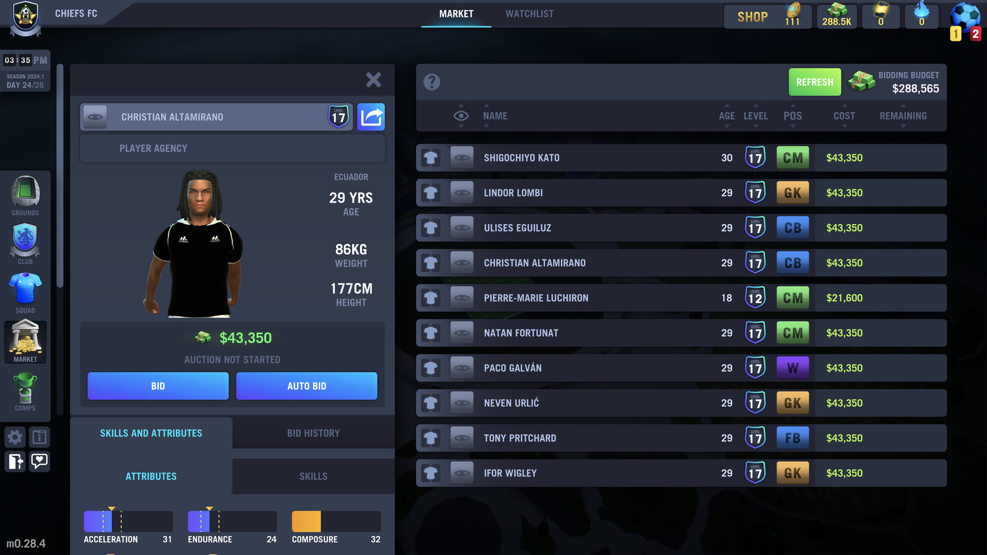 Blackout Football Manager Screenshot 8