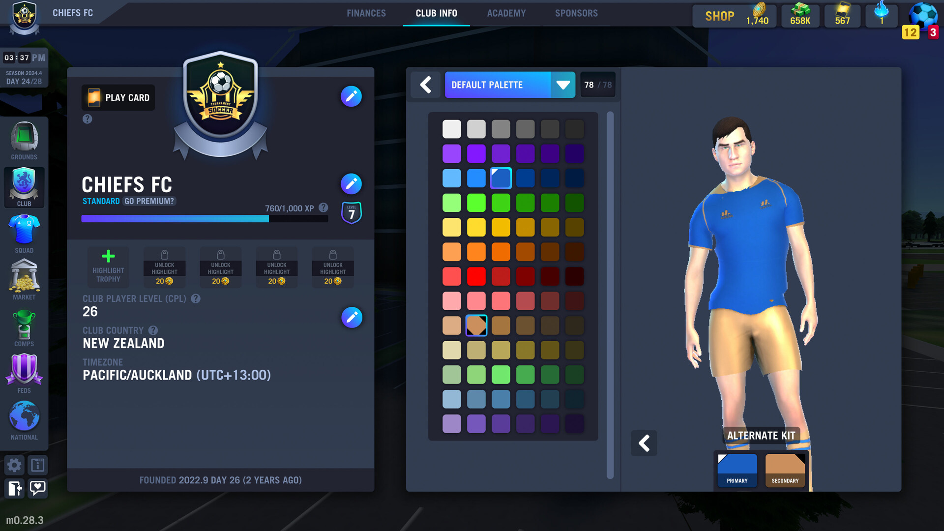 Blackout Football Manager Screenshot 7