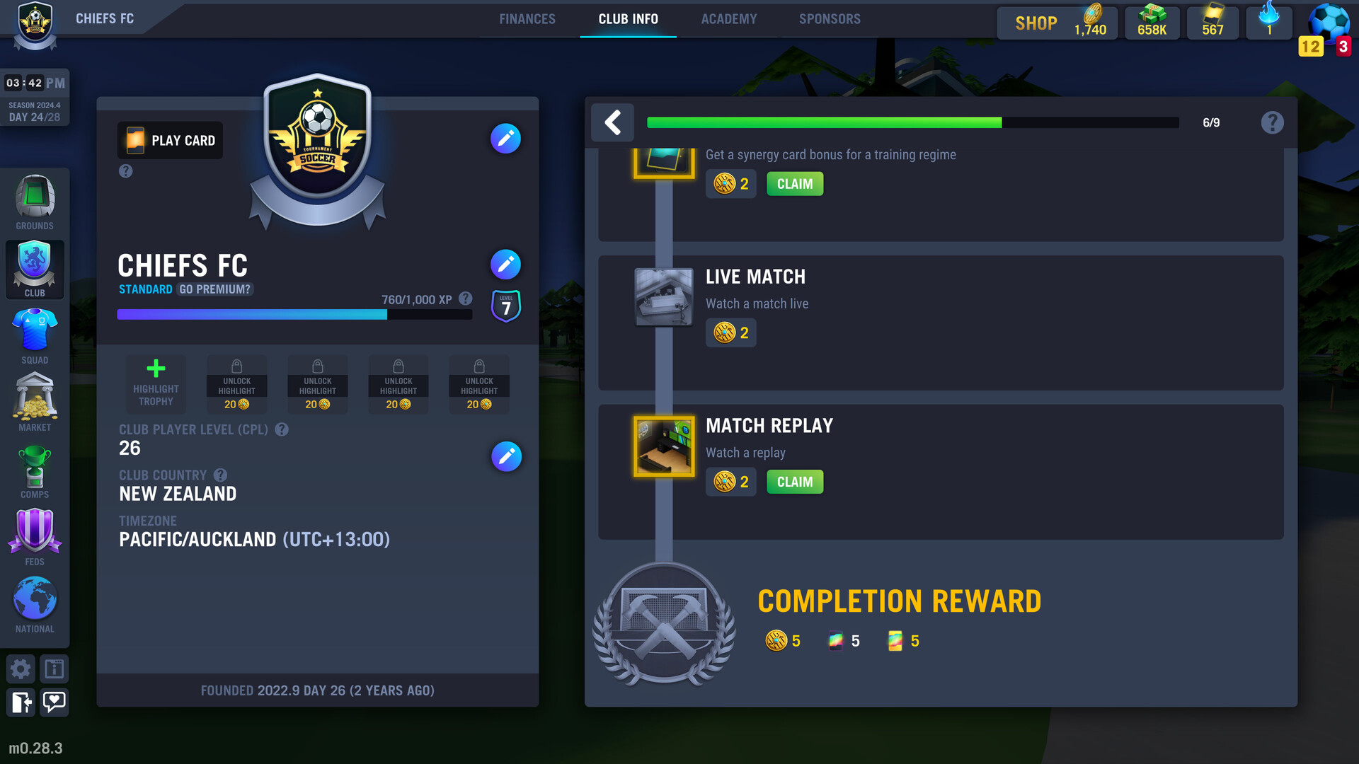 Blackout Football Manager Screenshot 4