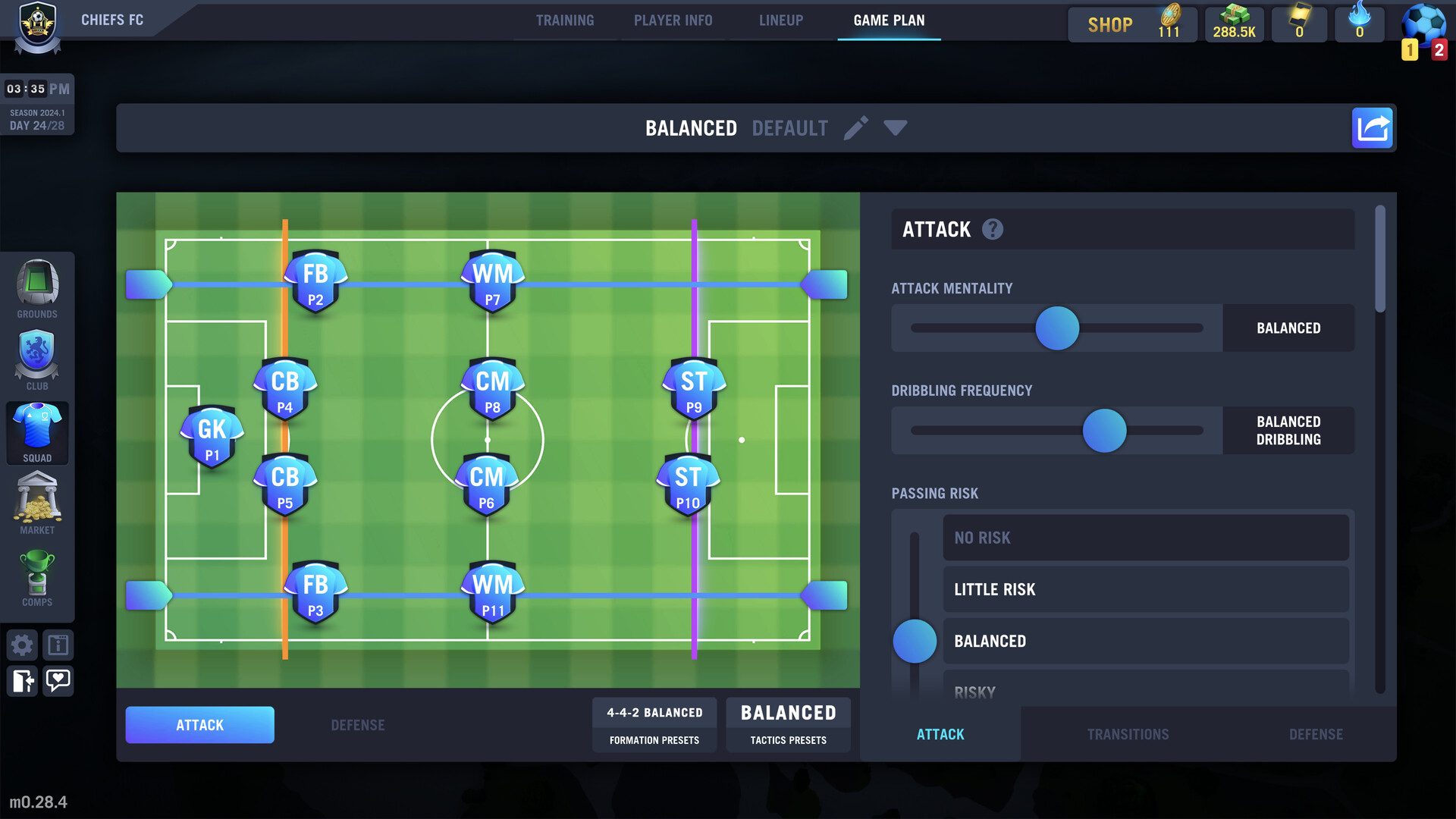 Blackout Football Manager Screenshot 5