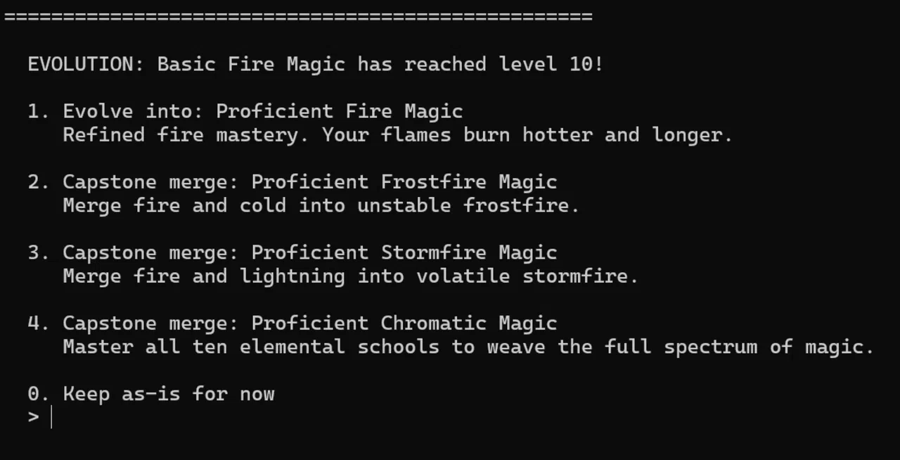 Greywind's Legacy - A Text Based, Skill Progression, RPG Screenshot 2