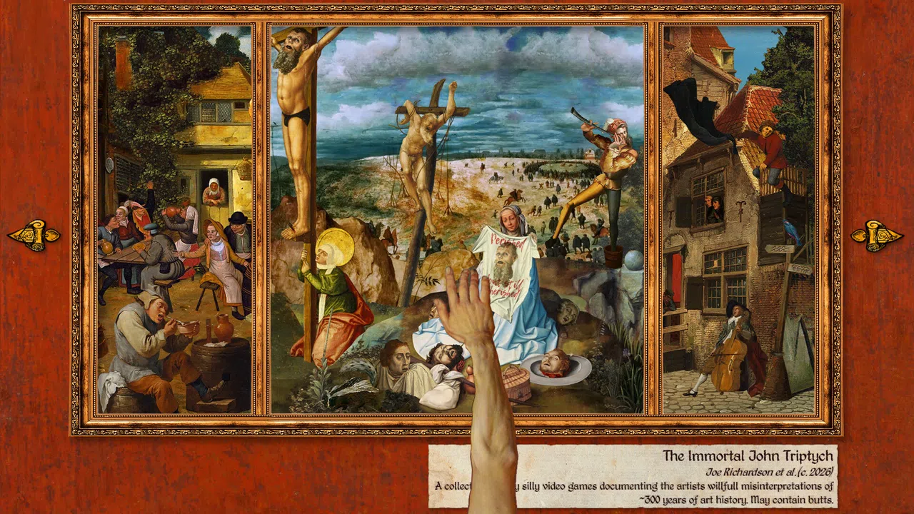 The Immortal John Triptych: Weird Extra Content Art Gallery DLC Thingy ¯\_(ツ)_/¯ Screenshot 1
