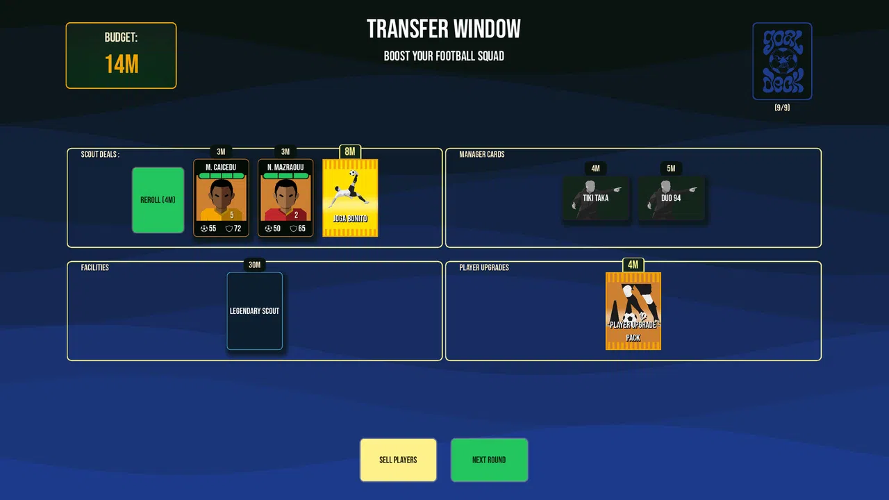 Goaldeck Screenshot 2