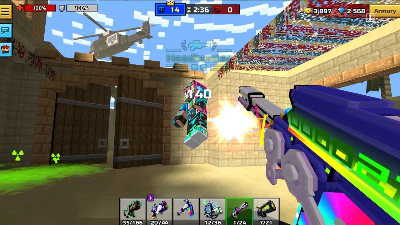 Pixel Gun 3D - RGB Hero Set DLC Screenshot 1