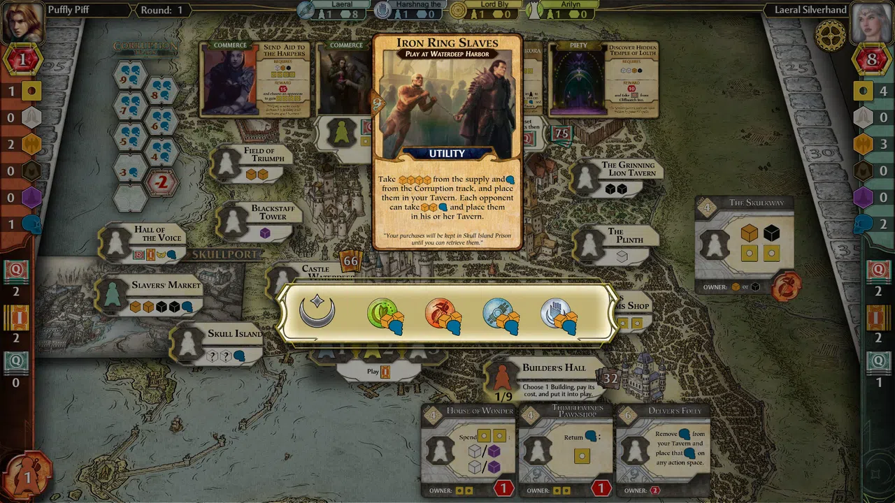D&D Lords of Waterdeep: Skullport expansion Screenshot 2