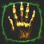 Five candle finger discount icon