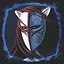 The fox in the night icon