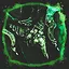 Green smoke and ham icon