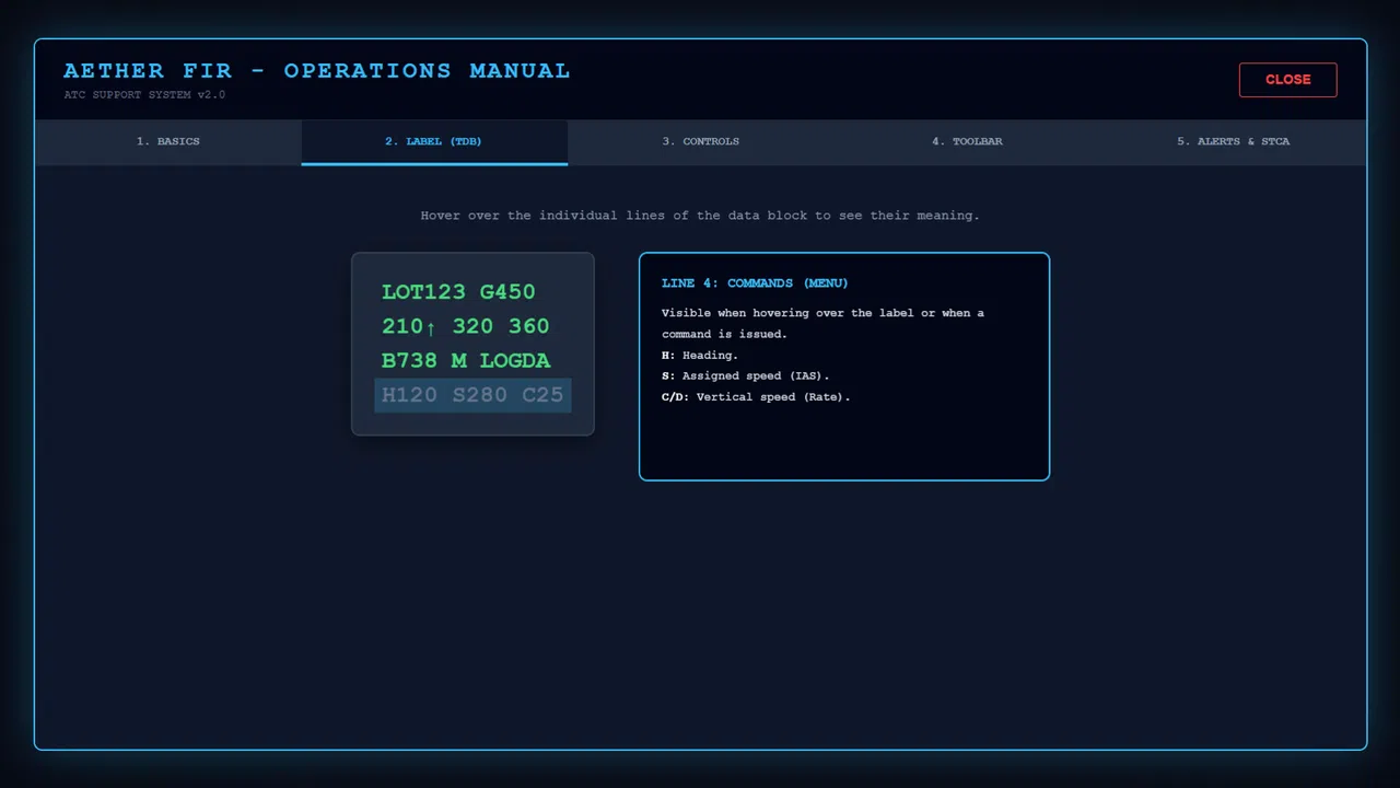 Aether FIR ATC Simulator Screenshot 1