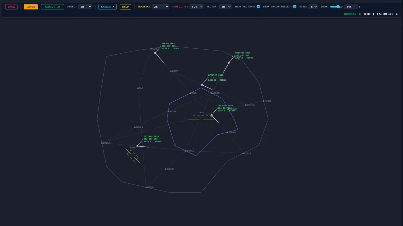 Aether FIR ATC Simulator Screenshot 2