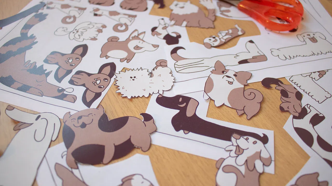 Dogs Organized Neatly - Paper Edition Screenshot 1