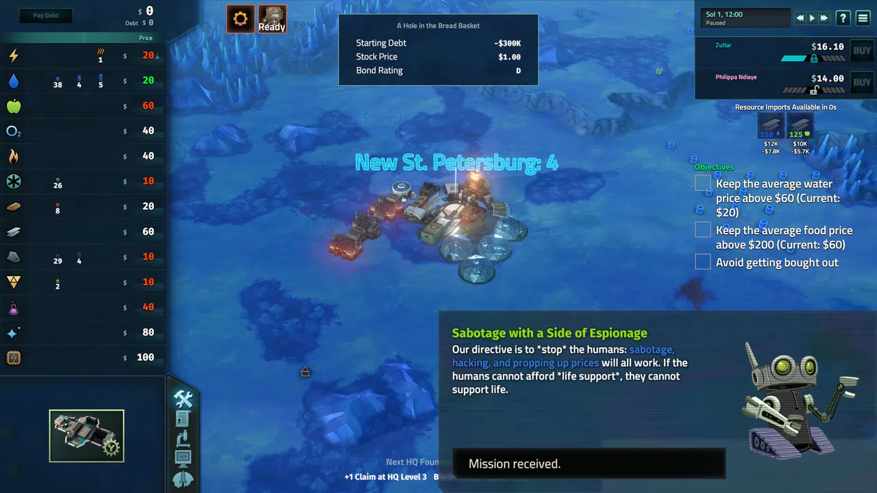 Offworld Trading Company: The Europa Wager Expansion Screenshot 0