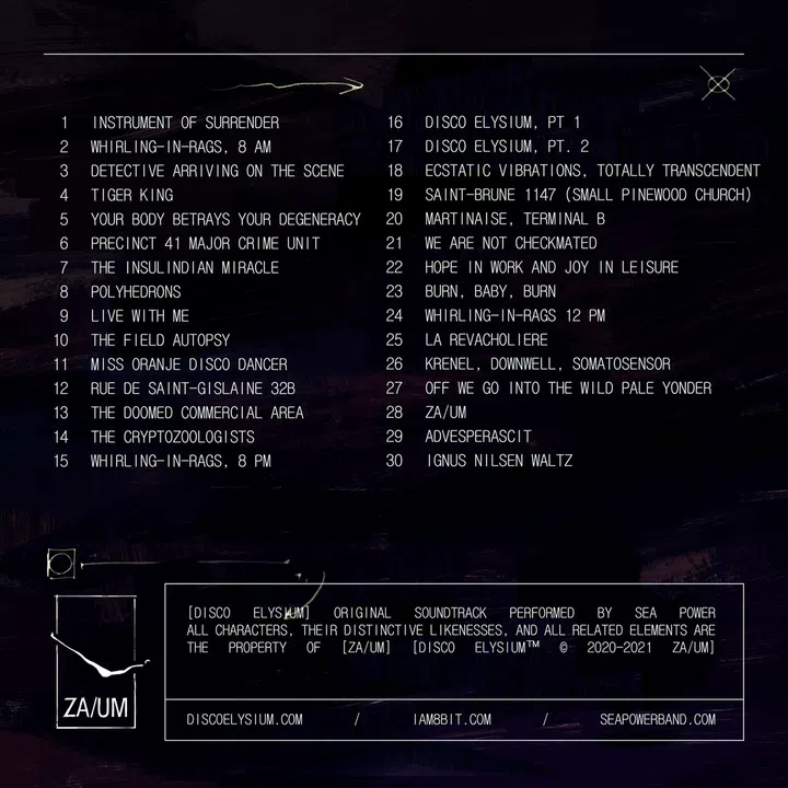 Disco Elysium - Soundtrack and Artbooklet Screenshot 1