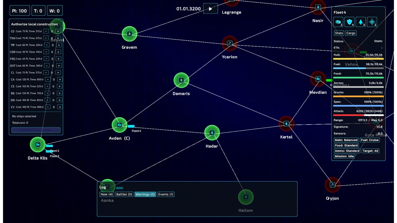 Space Fleet Logistics Screenshot 0