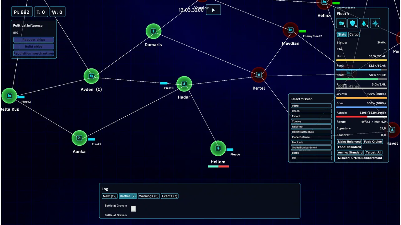 Space Fleet Logistics Screenshot 3