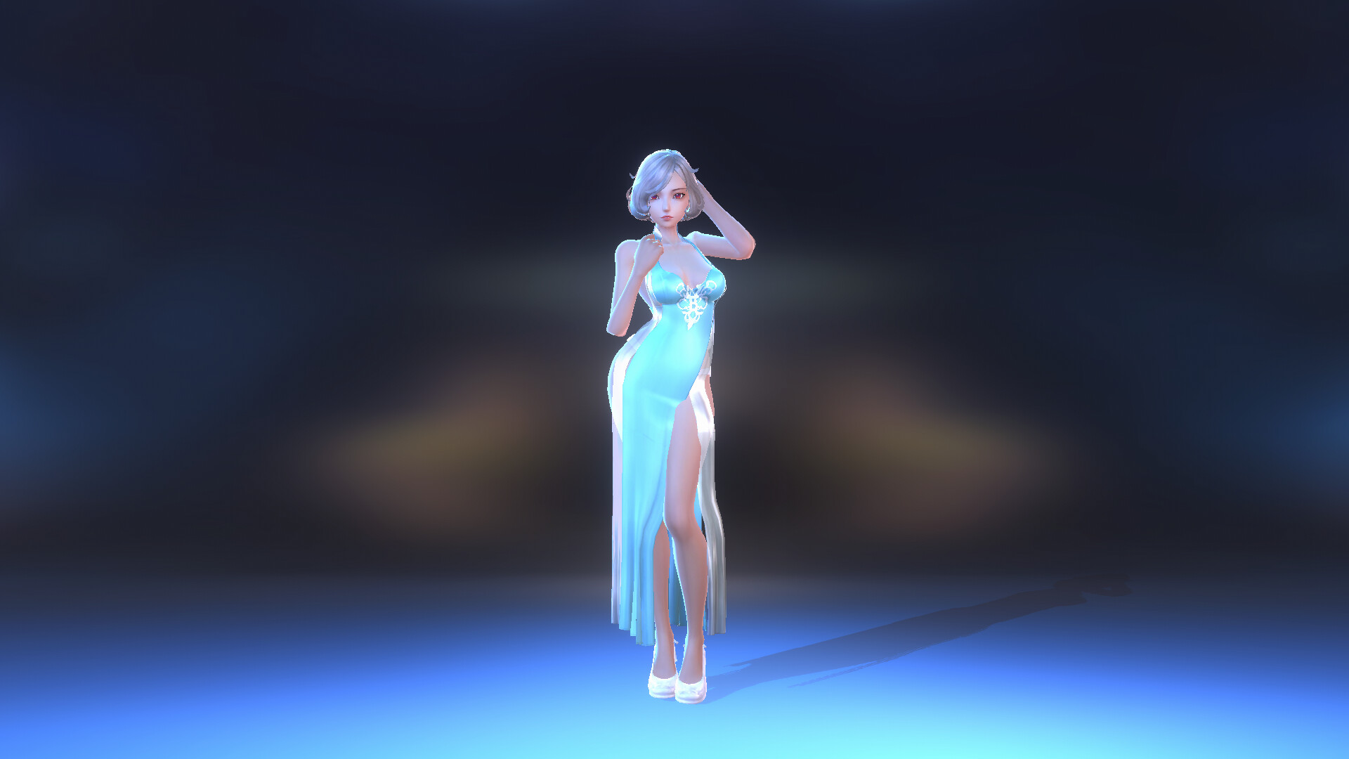 Angel Legion-DLC Cloud Dress (Cyan) Screenshot 3