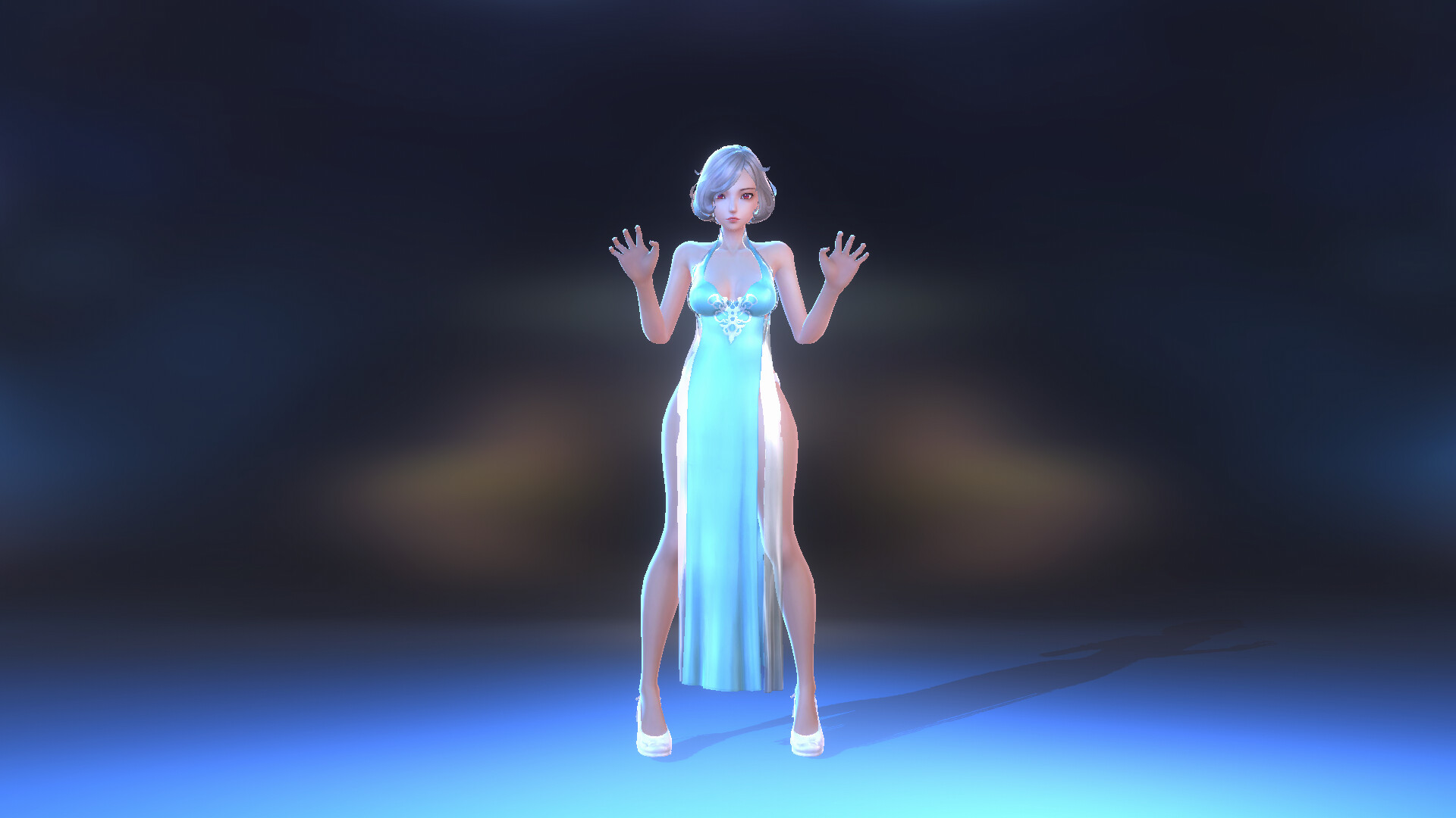 Angel Legion-DLC Cloud Dress (Cyan) Screenshot 4