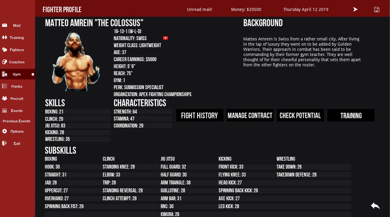 MMA Simulator Screenshot 0