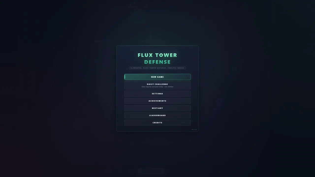 Flux Tower Defense Screenshot 0
