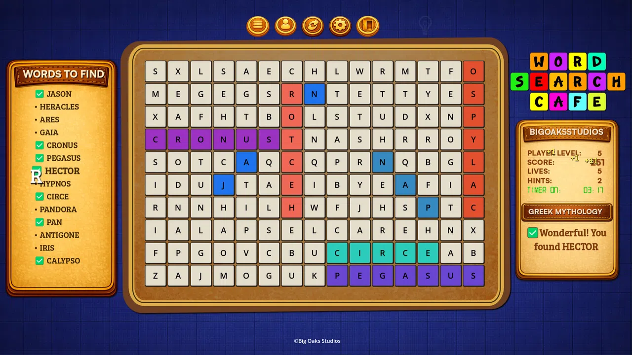 Word Search Cafe Screenshot 1