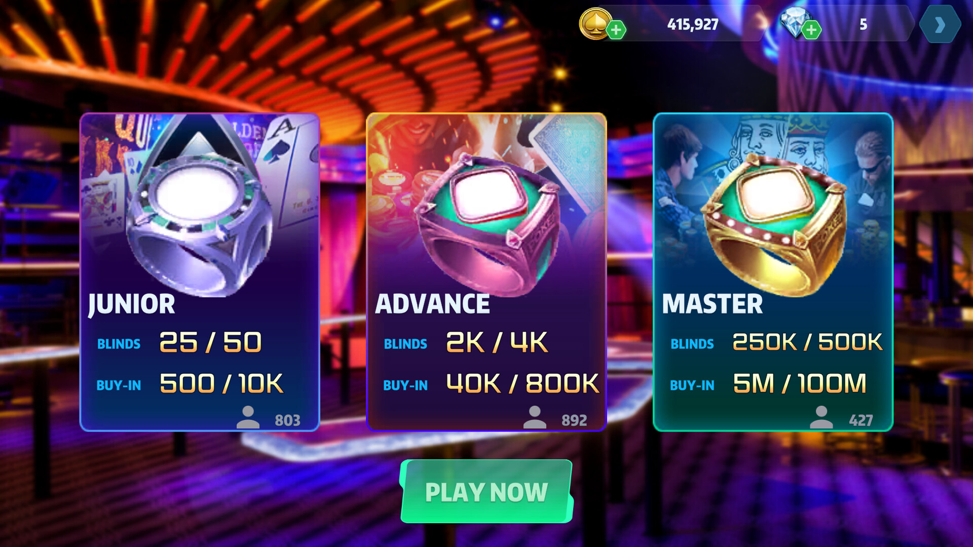 Poker Master - Texas Hold'em, Roulette, Blackjack, Baccarat, Omaha, Slots, Teen Patti Screenshot 8