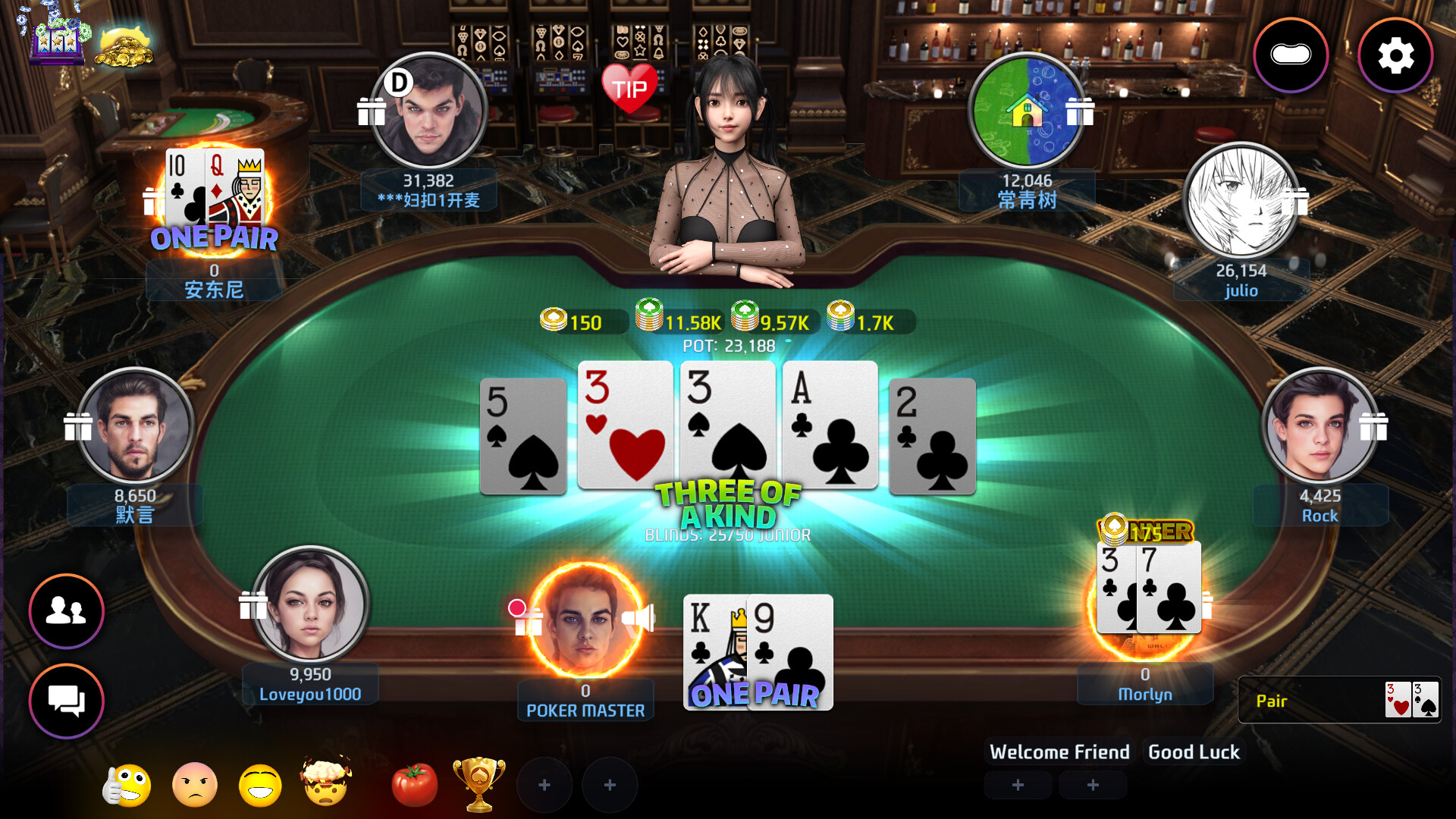 Poker Master - Texas Hold'em, Roulette, Blackjack, Baccarat, Omaha, Slots, Teen Patti Screenshot 3