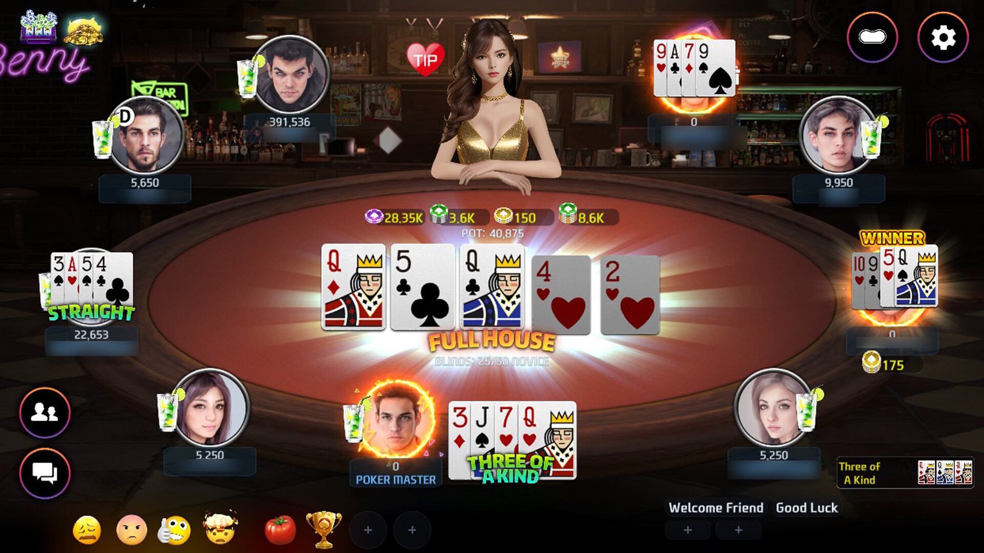 Poker Master - Texas Hold'em, Roulette, Blackjack, Baccarat, Omaha, Slots, Teen Patti Screenshot 0