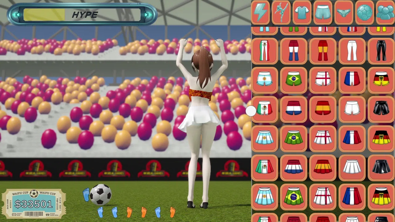 World Cup Waifu Clicker: Soccer Evolution Screenshot 3