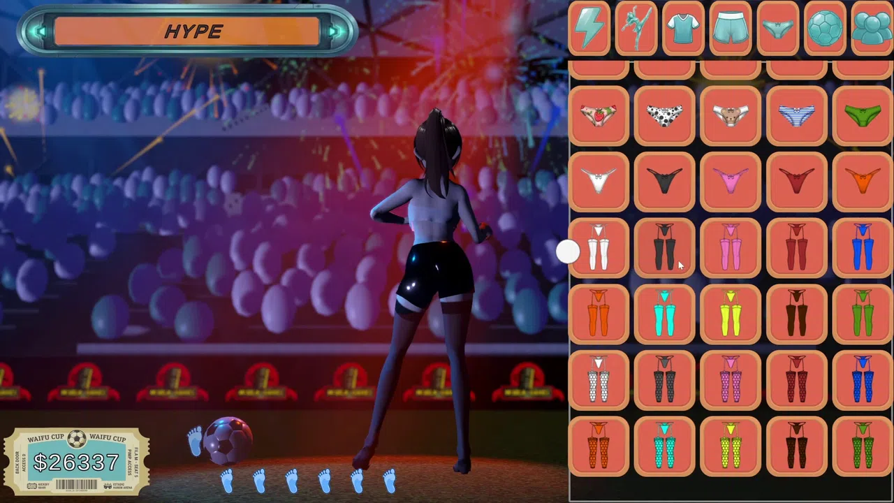 World Cup Waifu Clicker: Soccer Evolution Screenshot 1