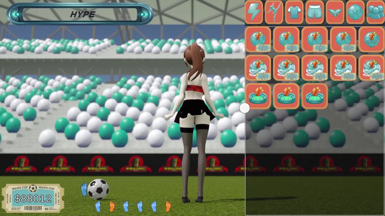 World Cup Waifu Clicker: Soccer Evolution Screenshot 0