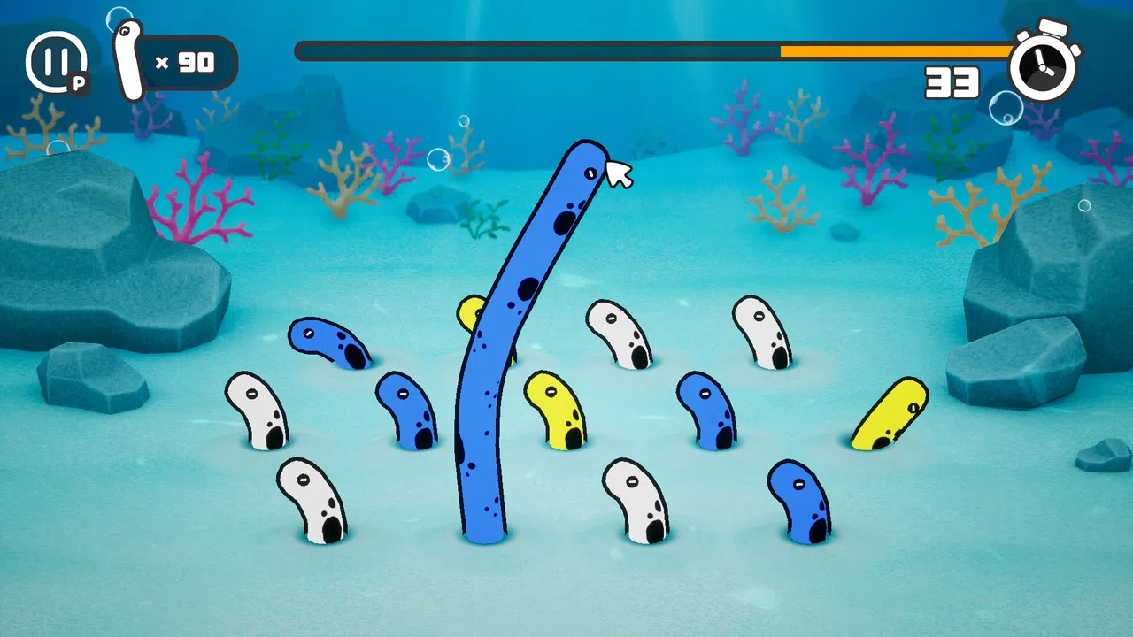 Pull Out! Spotted Garden Eels Screenshot 1