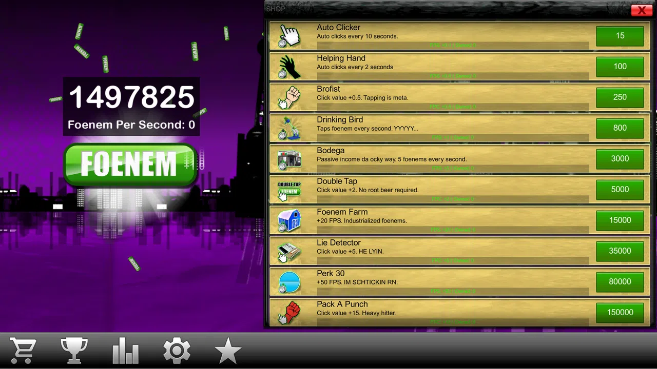 PeeWee Purpdrank's FOENEM Clicker Screenshot 1