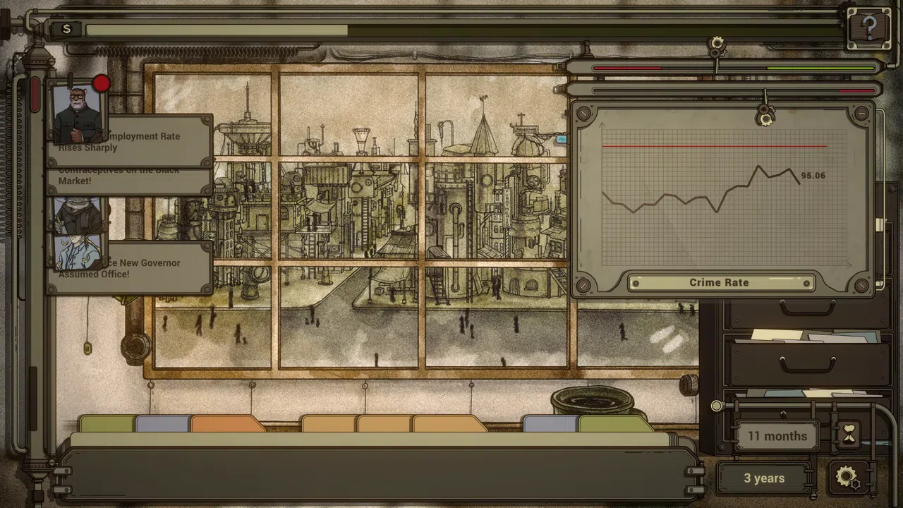 Fertility, Crime, and Economy Demo Screenshot 2