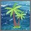 A day at the beach. icon