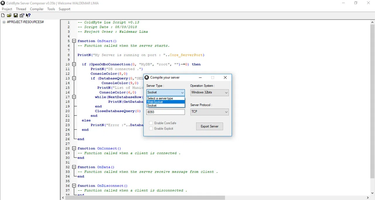 Server Composer Screenshot 1