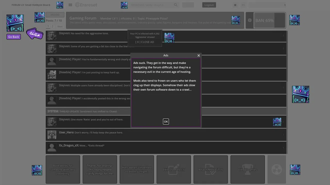 Erareset: Rogue Forum Screenshot 6