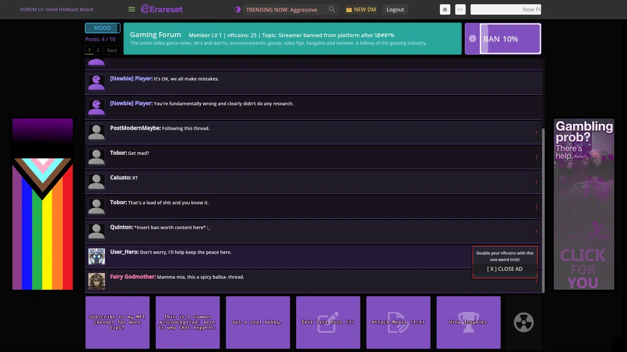 Erareset: Rogue Forum Screenshot 5