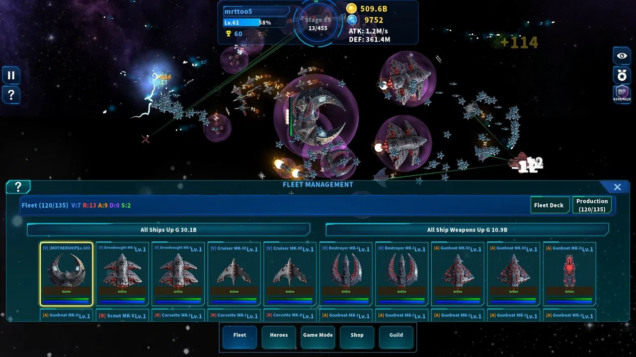 Idle Starfleet Screenshot 1