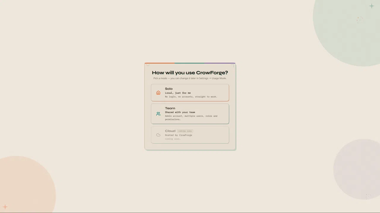 CrowForge Screenshot 0