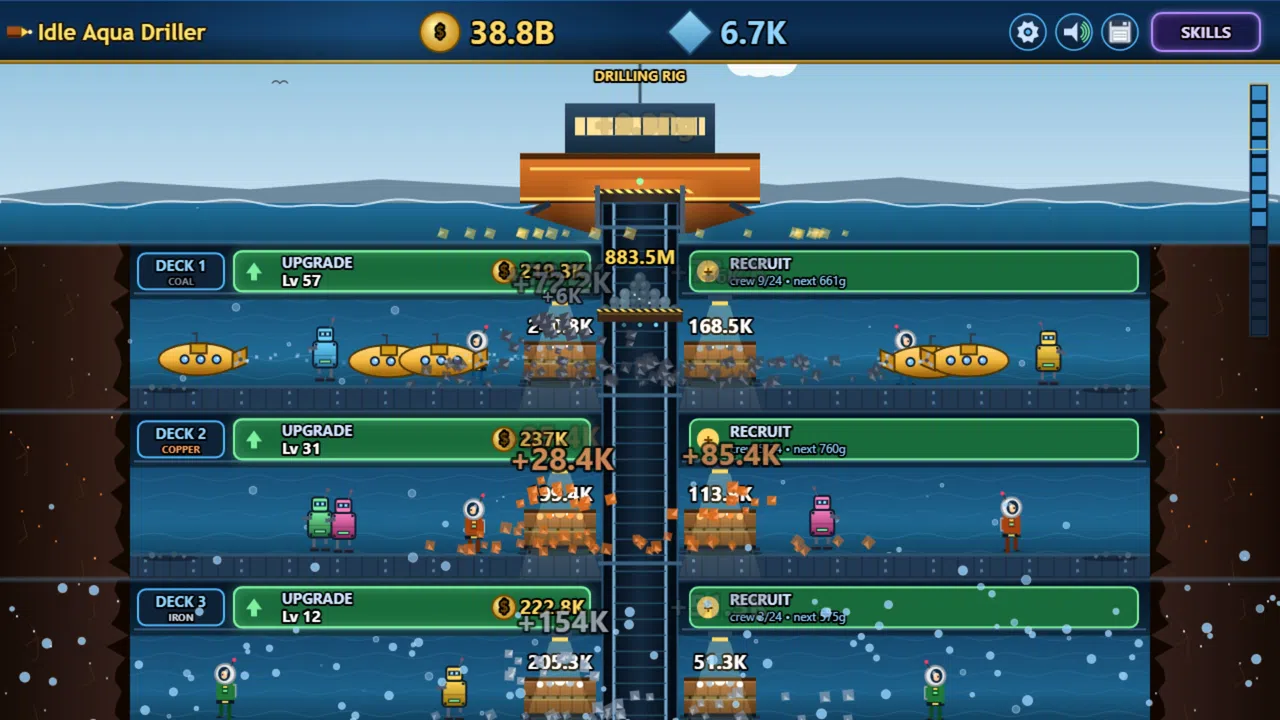 Idle Aqua Driller Screenshot 1