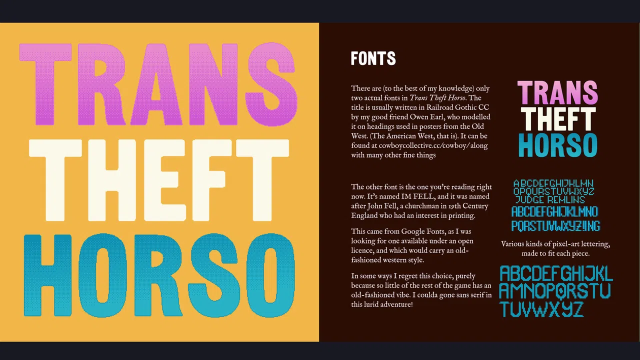 Trans Theft Horso Art-Book Screenshot 2